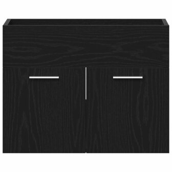 Wastafelkast 60x38,5x46 cm bewerkt hout zwart eikenkleurig 6
