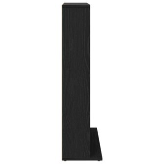 CD-kast 100,5x23x89,5 cm bewerkt hout zwart eikenkleurig 6