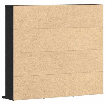 CD-kast 100,5x23x89,5 cm bewerkt hout zwart eikenkleurig 7