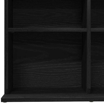CD-kast 100,5x23x89,5 cm bewerkt hout zwart eikenkleurig 8