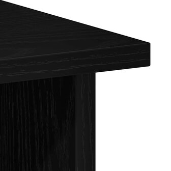 Bureau 90x50x74 cm bewerkt hout zwart eikenkleur 8