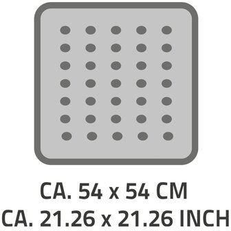 RIDDER Douchemat anti-slip Playa 54x54 cm wit 68401 2