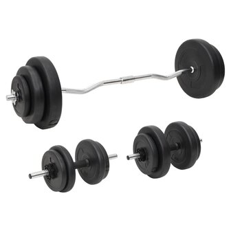 Halterset met gewichten 60 kg 1