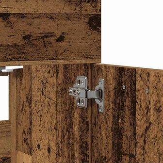 2-delige Badkamermeubelset bewerkt hout oud houtkleurig 9
