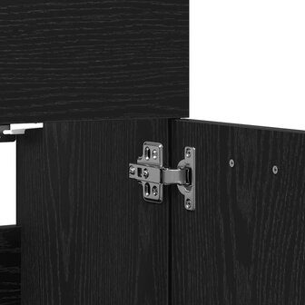 2-delige Badkamermeubelset bewerkt hout zwart eikenhout 9