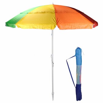 Parasol Strand Scharnierende Multicolour &Oslash; 220 cm 1