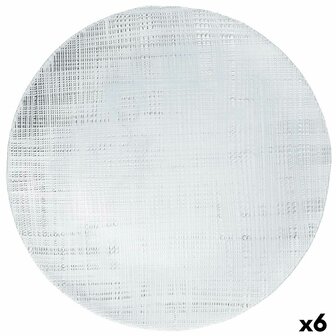 Onderbord Bidasoa Ikonic Transparant Glas &Oslash; 33 cm (6 Stuks) (Pack 6x) 2
