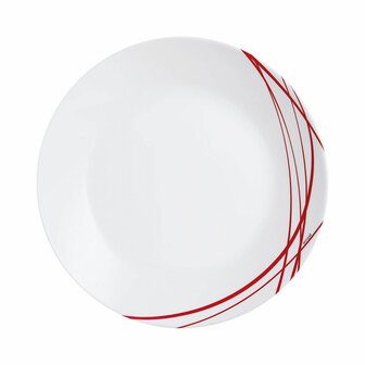 Dinerbord Arcopal Domitille Rojo Tweekleurig Glas 25 cm (12 Stuks) 3