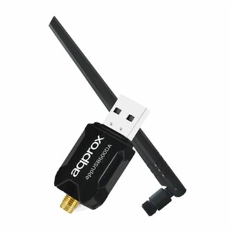 USB WiFi adapter approx! APPUSB600DA Zwart 1