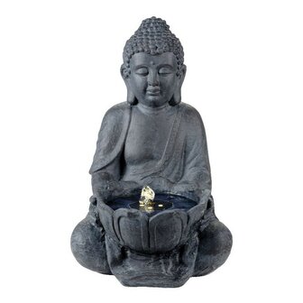 Tuinfontein Lumineo Boeddha Hars (29,5 x 28 x 45 cm) 1