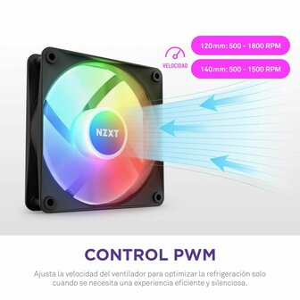 CPU-ventilator NZXT NZXT F120 RGB 5