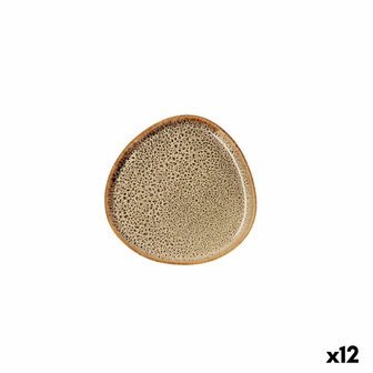 Dinerbord Bidasoa Ikonic Bruin Keramisch 11 x 11 cm (12 Stuks) (Pack 12x) 2