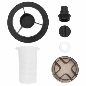 Zwembadzandfilter met voorfilter zwart 8