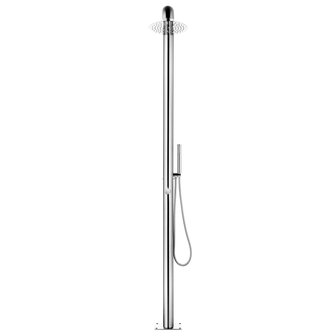Buitendouche met grijze basis 230 cm roestvrij staal 5