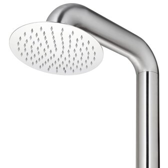 Buitendouche met grijze basis 230 cm roestvrij staal 9