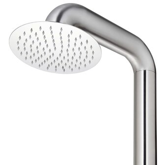 Buitendouche met grijze basis 230 cm roestvrij staal 9