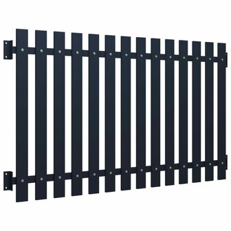 Schuttingpaneel 170,5x100 cm gepoedercoat staal antraciet 2