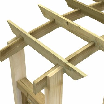 Tuinboog 110x60x210 cm ge&iuml;mpregneerd massief grenenhout 5