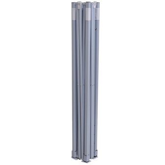 Partytent met 2 zijwanden inklapbaar 2x2 m staal blauw 6