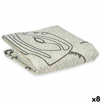 Strijkplankhoes Grijs 140 x 50 cm Strijkijzer (8 Stuks) 1