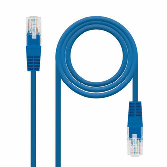 Stevige UTP-netwerkkabel Cat6 NANOCABLE 10.20.0403-BL Blauw 3 m 1
