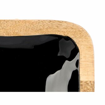 Dienblad met Vakjes GiftDecor MALI-991 B Zwart 31 x 3 x 31 cm (6 Stuks) 5