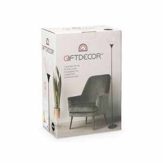 Vloerlamp GiftDecor CE13581-3(132) Wit Zwart 60 W 220-240 V 22 x 185 x 22 cm (2 Stuks) 3