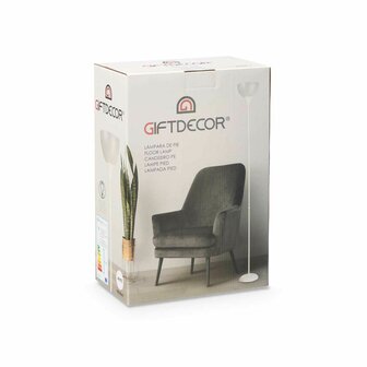 Vloerlamp GiftDecor CE13581-3(133) Wit 60 W 220-240 V 22 x 185 x 22 cm (2 Stuks) 3