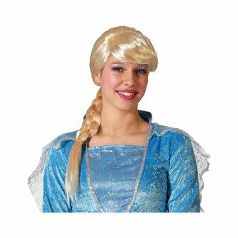 Pruik Blond Vlechten 1