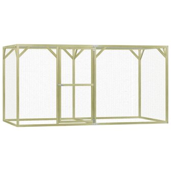 Kippenhok 1,5x3x1,5 m ge&iuml;mpregneerd grenenhout 1