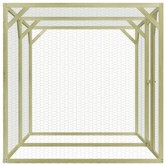Kippenhok 1,5x3x1,5 m ge&iuml;mpregneerd grenenhout 3