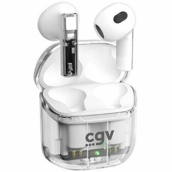 Draadloze Koptelefoon met Oplaadetui CGV URBAN GHOST Wit 1