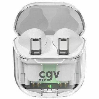 Draadloze Koptelefoon met Oplaadetui CGV URBAN GHOST Wit 2