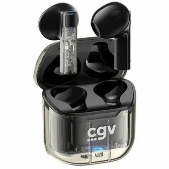 Draadloze Koptelefoon met Oplaadetui CGV URBAN GHOST Zwart 1