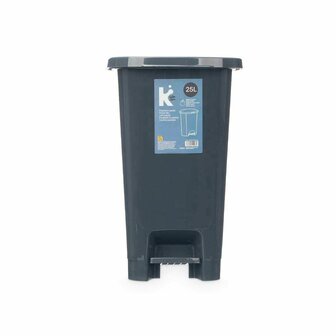 Pedaalemmer ABK-142 Antraciet Plastic 25 L (6 Stuks) 4