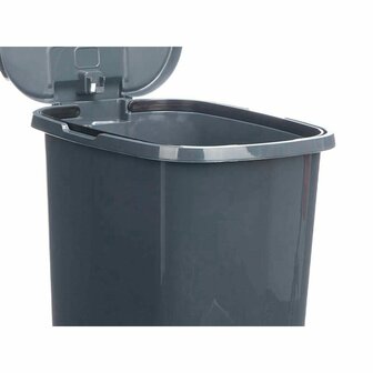 Pedaalemmer ABK-142 Antraciet Plastic 25 L (6 Stuks) 5
