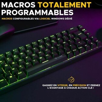 Toetsenbord The G-Lab KEYZ TITAN Wit 4