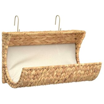 Kattenbed met kussen 37x20x20 cm waterhyacint  2