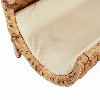 Kattenbed met kussen 37x20x20 cm waterhyacint  6
