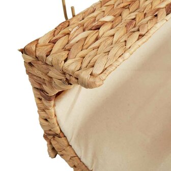 Kattenbed met kussen 37x20x20 cm waterhyacint  7
