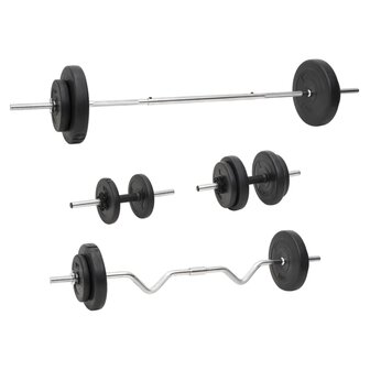 Halterset met gewichten 60 kg  1