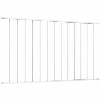 Hekpaneel 1,7x1 m gepoedercoat staal wit 2