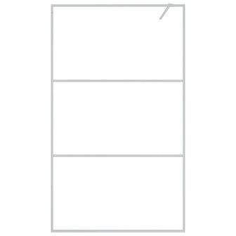 Inloopdouchewand 115x195 cm transparant ESG-glas zilverkleurig 3