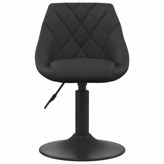 Barkruk fluweel zwart 3