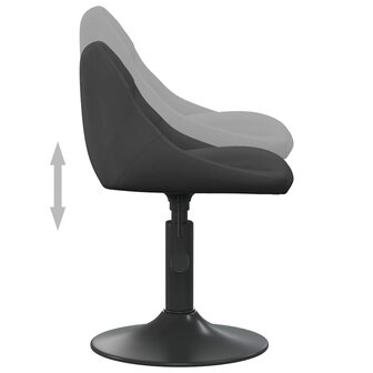 Barkruk fluweel zwart 6