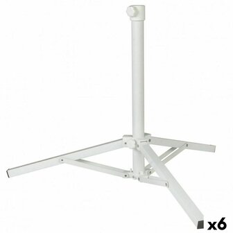 Parasolvoet Aktive Wit Metaal 61 x 49,5 x 61 cm (6 Stuks) 1