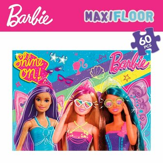 Puzzel Barbie MaxiFloor 60 Onderdelen 70 x 1,5 x 50 cm 2