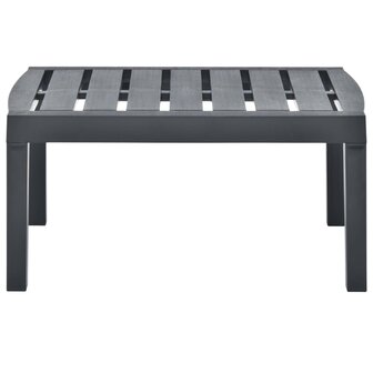 Tuintafel 78x55x38 cm kunststof antracietkleurig 2