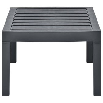 Tuintafel 78x55x38 cm kunststof antracietkleurig 3
