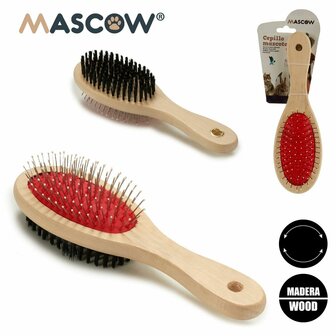 Hondenkam Mascow AR1807082 Bruin Zwart Rood 7 x 22,5 x 5 cm (12 Stuks) 5